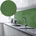 Acrylic Splashback Glitter - Painted In Jade Green - 3mm sample