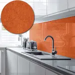 Acrylic Splashback Glitter - Painted In Orange - 3mm sample
