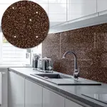 Acrylic Splashback Glitter - In Dark Copper - 3mm 1000mm by 750mm