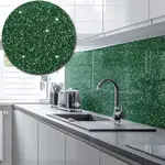 Acrylic Splashback Glitter - In Emerald Green - 3mm 1000mm by 1000mm