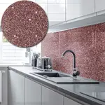 Acrylic Splashback Glitter - In Rose Gold - 3mm 1000mm by 1000mm
