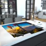 Glass Hob Cover / Chopping Board Personalised With Your Own Image