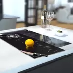 Glass Hob Cover / Chopping Board in Dandelion - 30cm Wide x 52cm High