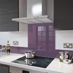 Lilac - Kitchen Glass Splashback - 70cm Wide x 65cm High