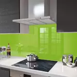 Lime Green - Kitchen Glass Splashback - 70cm Wide x 40cm High