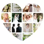 Glass Chopping Board - Photo Collage