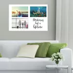 Photo Collage Glass Wall Art - 40cm Wide x 60cm High