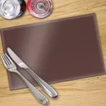Chocolate Brown Toughened 4 x Place Mat