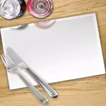 Mirror Placemats Made From Toughened Safety Glass x 4 - 30cm Wide by 20cm High