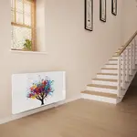 Glass Radiator Cover in Tree Splash - Small