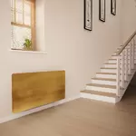 Glass Radiator Cover In Antique Gold - Medium