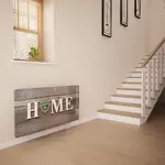 Glass Radiator Cover in Home and Green Heart - Medium