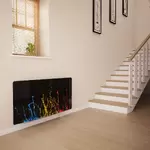 Glass Radiator Cover in Paint Splash - Extra Small