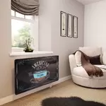 Glass Radiator Cover in Americano Coffee - Medium