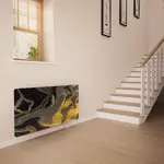 Glass Radiator Cover in Black Gold - Medium