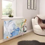 Glass Radiator Cover in Blue Green - Medium