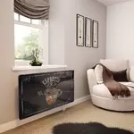 Glass Radiator Cover in Espresso Coffee - Extra Small