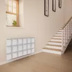 Glass Radiator Cover in Glass Brick - Medium