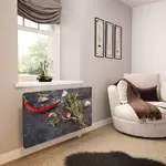 Glass Radiator Cover in Herbs and Spices - Medium