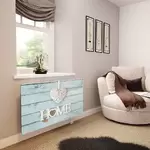 Glass Radiator Cover in Home Is Where The Heart Is - Medium