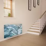Glass Radiator Cover in Liquid Aqua - Medium
