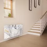 Glass Radiator Cover in Liquid Azurite - Medium
