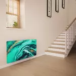 Glass Radiator Cover in Liquid Emerald - Medium