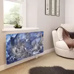 Glass Radiator Cover in Liquid Galaxy - Medium
