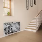 Glass Radiator Cover in Liquid Silver - Large