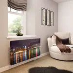 Glass Radiator Cover in Manhattan Skyline - Medium