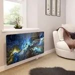 Glass Radiator Cover in Perfect Storm - Medium