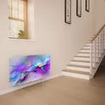Glass Radiator Cover in Rainbow Rain Mountain - Medium