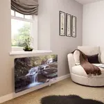 Glass Radiator Cover in Waterfall - Extra Large