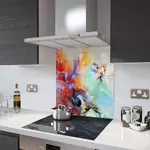Abstract Sky - Kitchen Glass Splashback - 90cm Wide x 40cm High