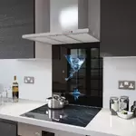 Blue Gin - Kitchen Glass Splashback - 30cm Wide x 40cm High