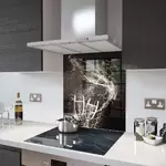 Champagne Toast - Kitchen Glass Splashback - 90cm Wide x 40cm High
