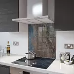 Concrete - Kitchen Glass Splashback - 90cm Wide x 40cm High