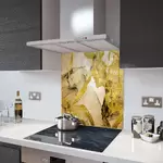 Gold Sands - Kitchen Glass Splashback - 90cm Wide x 40cm High