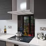 Paint Splash - Kitchen Glass Splashback - 100cm Wide x 50cm High