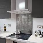 Polished Concrete - Kitchen Glass Splashback - 90cm Wide x 40cm High