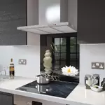 Water Lily - Kitchen Glass Splashback - 110cm Wide x 75cm High