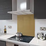 Silver - Kitchen Glass Splashback With Fixing Holes - 60cm Wide x 75cm High