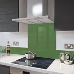 Jade Green - Kitchen Glass Splashback - 40cm Wide x 90cm High