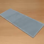 Squirrel Grey - Glass Table Runners 100cm Wide x 30cm High
