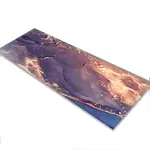 Glass Table Runner in Blue Bronze - 100cm Wide x 30cm High