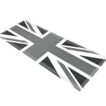 Glass Table Runner in Grey Union Jack - 100cm Wide x 30cm High