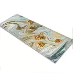 Glass Table Runner in Liquid Jade - 100cm Wide x 30cm High