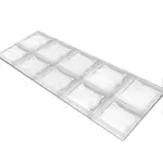 Glass Table Runner in Glass Brick - 100cm Wide x 30cm High