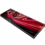 Glass Table Runner in Liquid Lava - 100cm Wide x 30cm High