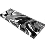 Glass Table Runner in Liquid Onyx - 100cm Wide x 30cm High